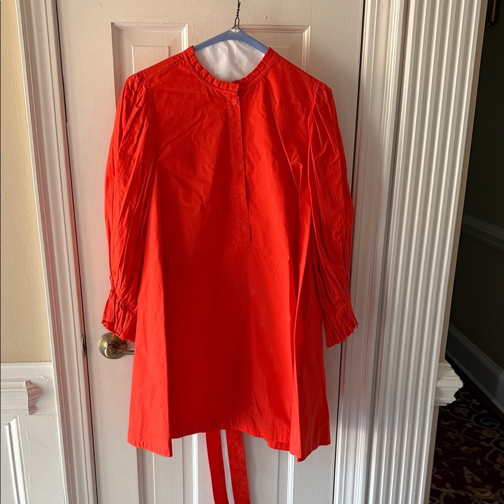 Elegant Orange Mini Dress